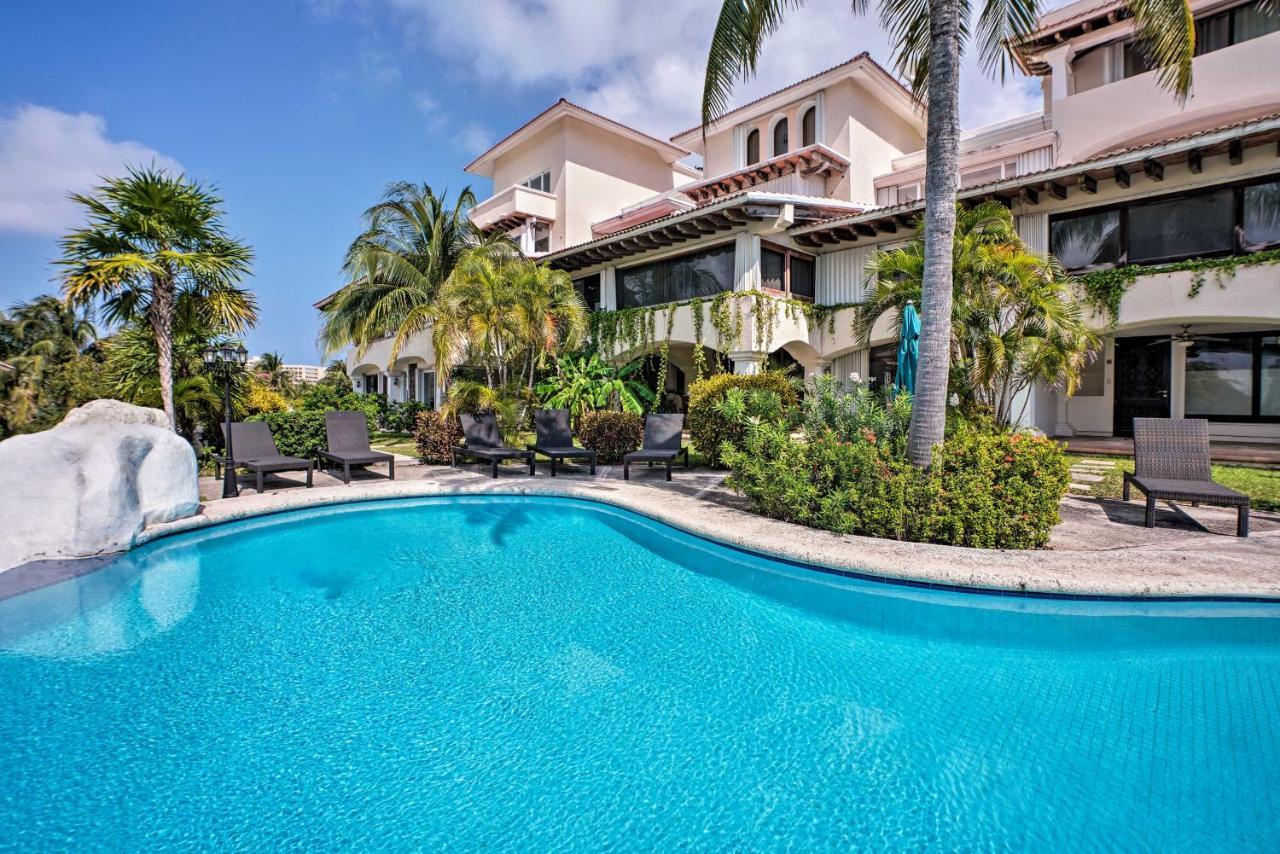 Updated Oceanside Townhome With Pool Walk To Beach! Cancún Exterior foto